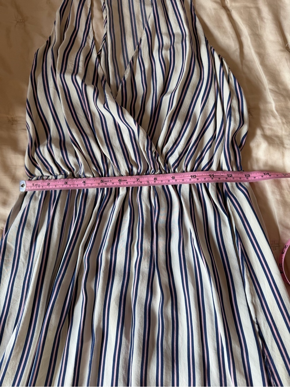 Rory Beca Silk Deep V-Neck Mini Dress Size XS- perfect for vacation or cruise! - Picture 8 of 8